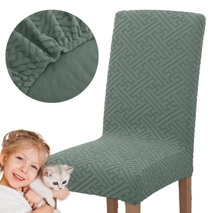 Meble odNowa - Jacquard Stoelhoes - Groene Tint - Grub Materiaal