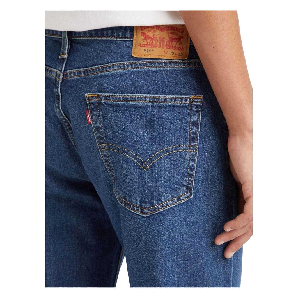 Levis Mens 514 Spider Crab Cotton Blend Straight Jeans