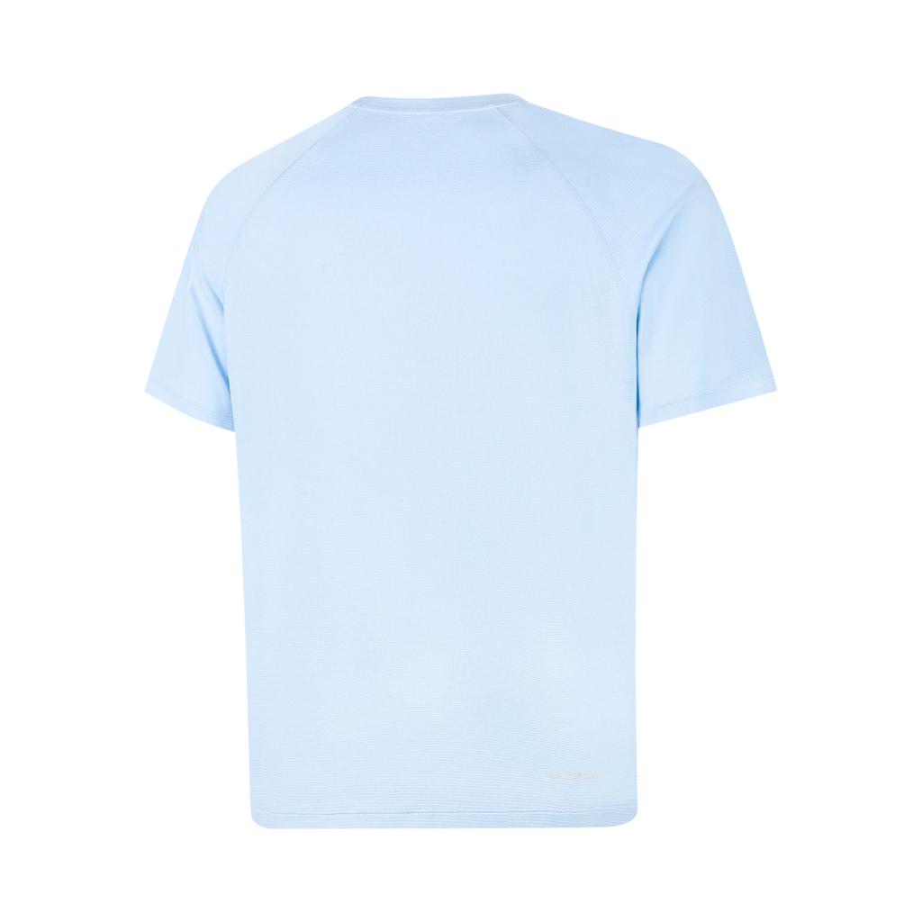 Li Ning Sports Lifestyle Series Solid Color Breathable Versatile Casual Short Sleeve T-Shirt Men Tops Sky-Blue ATSV437-2