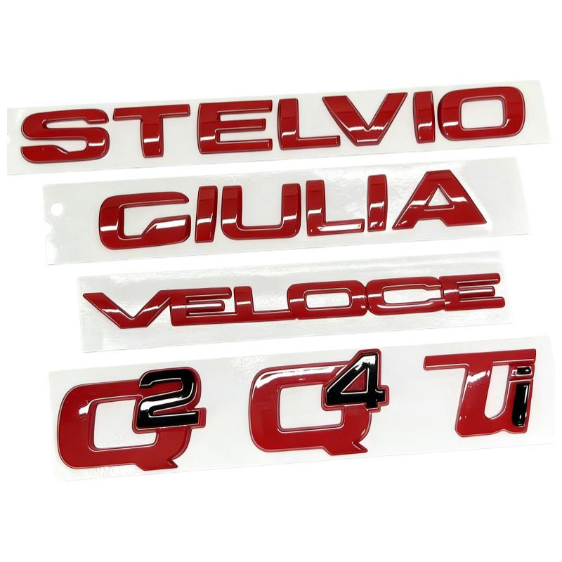 Alfa Romeo Giulia Stelvio Veloce TI Q4 Q2 Rear Badge