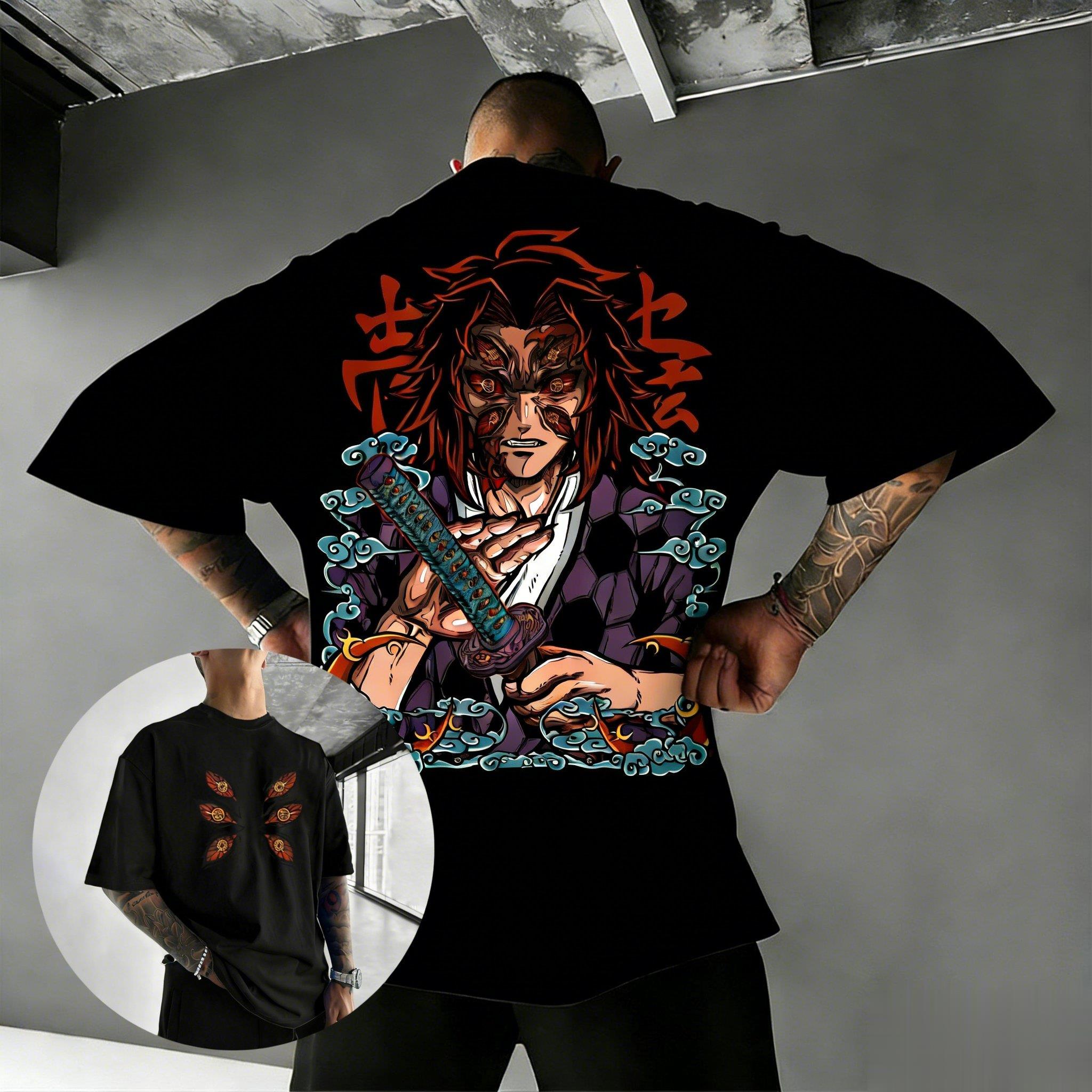 

Demon Slayer Blade Yi Zhi Zhu Tshirt Mens Tshirt SpringSummer Season Y2K Style Mens and Womens Street Tshirt S