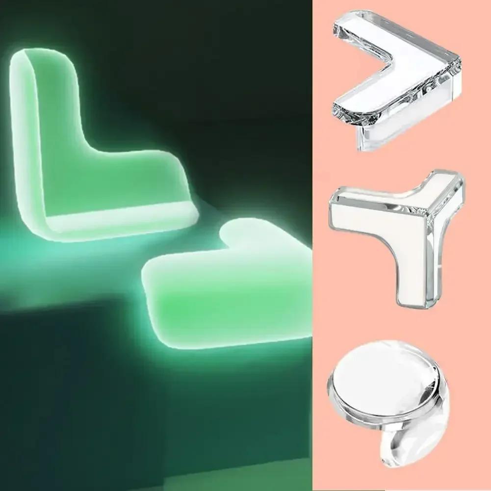 4Pcs Silicone Corner Protectors Self-Adhesive Furniture Corner Guards for Children Baby Table Corner Edge Protection Cover
