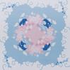 Maeda Dyeing Works Flower Clothing Mount Small Furoshiki Fuji-shaped