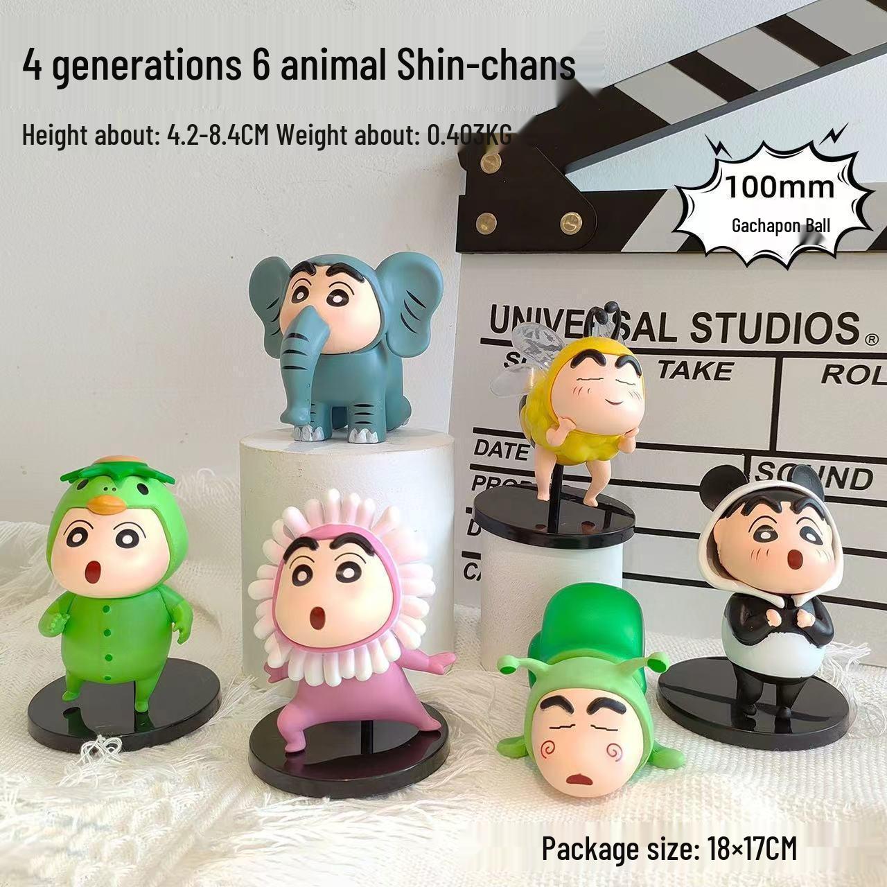 

Crayon Shin-chan Snack Time Hand-painted Figure - Cake Decoration & Desk Ornament