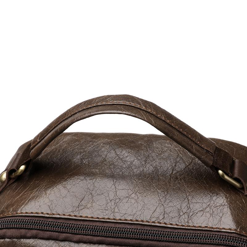 Vintage Commuter Large Capacity Backpack Soft Leather Women's Travel Backpack