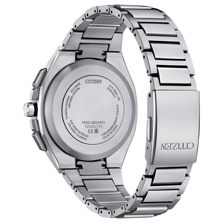 Citizen Attesa Ljusdriven Kvartsverk Titanarmbandsur 44mm Herrklockor Svart Urtavla CC4104-53E
