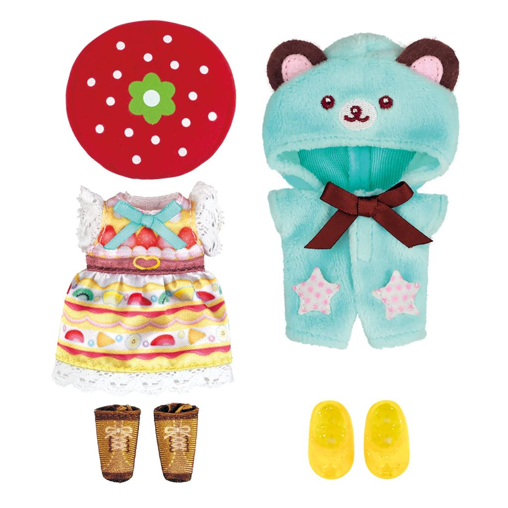 PILOT CORPORATION Pocket Set Cake Dress Mint Bear Set Mel-chan Dress-Up &