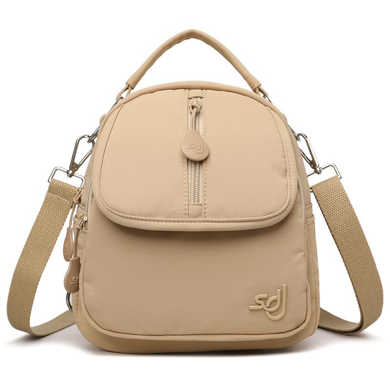 Women Mini Convertible Nylon Backpack Multi Pocket Crossbody Bag Top Handle Shoulder Bag  for Daily Use Travel Shopping Holiday Gifts