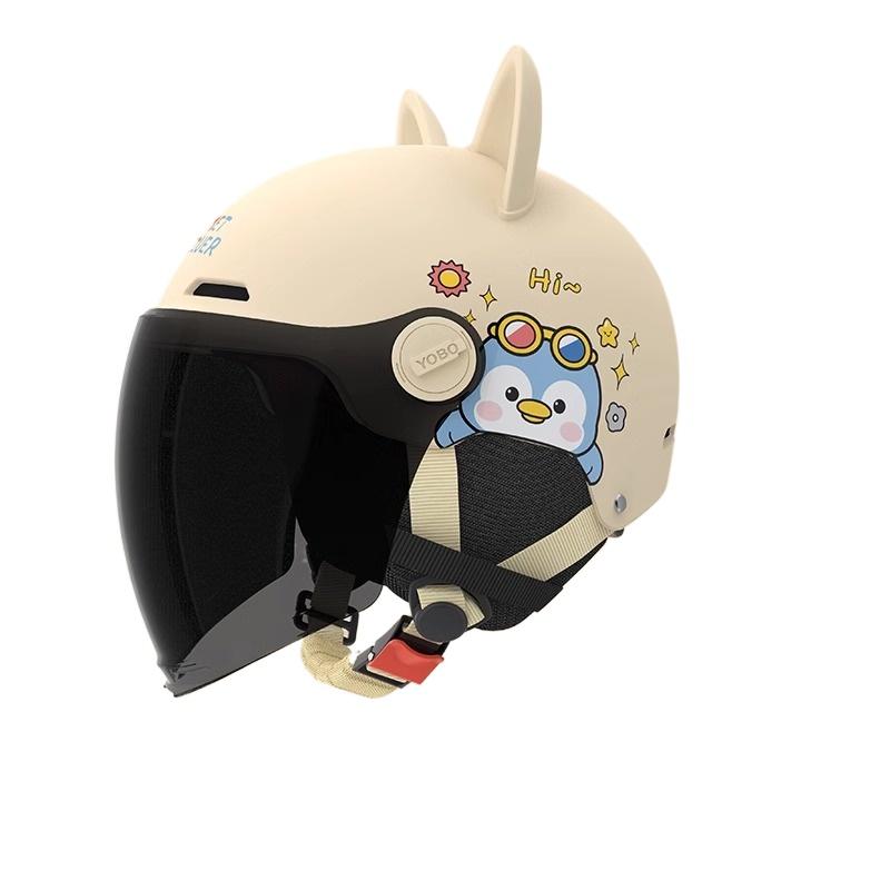 Electric Car Motorcycle Half Helmet Boys and Girls Children Cute Helmet Four Seasons Helmet