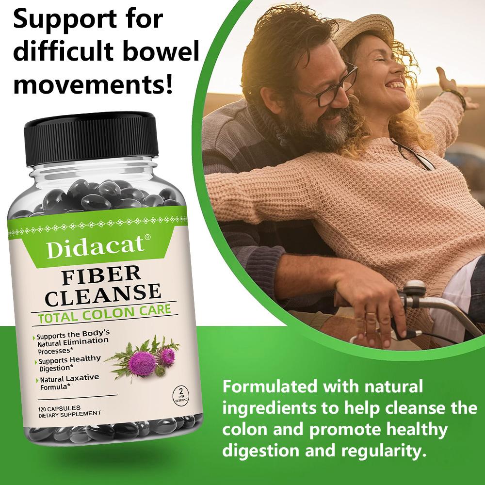 Fiber Supplement Lose Weight Detoxification Promotes Overall Health 120 Capsules