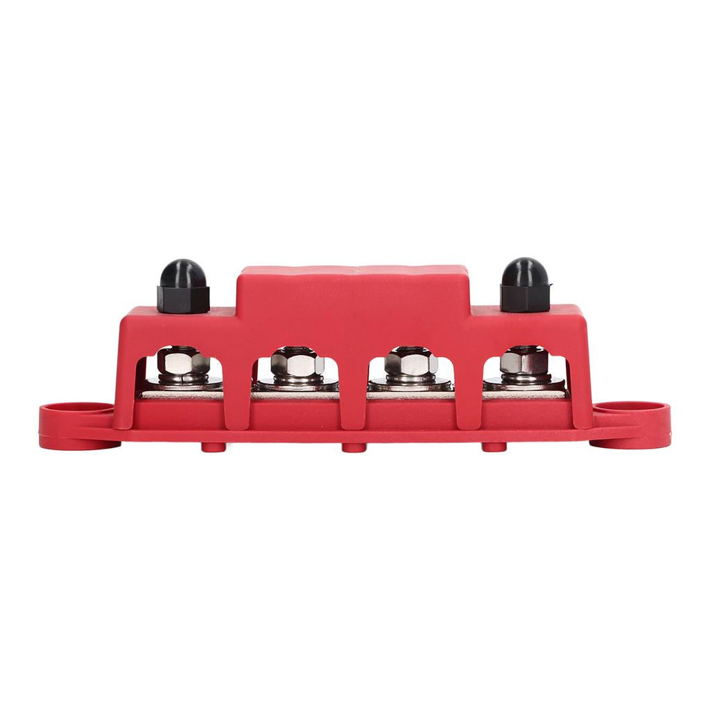 4 Stud Power Distribution Block with Cover 5 16in Weather Resistance 48VDC 250A for Car RV Marine