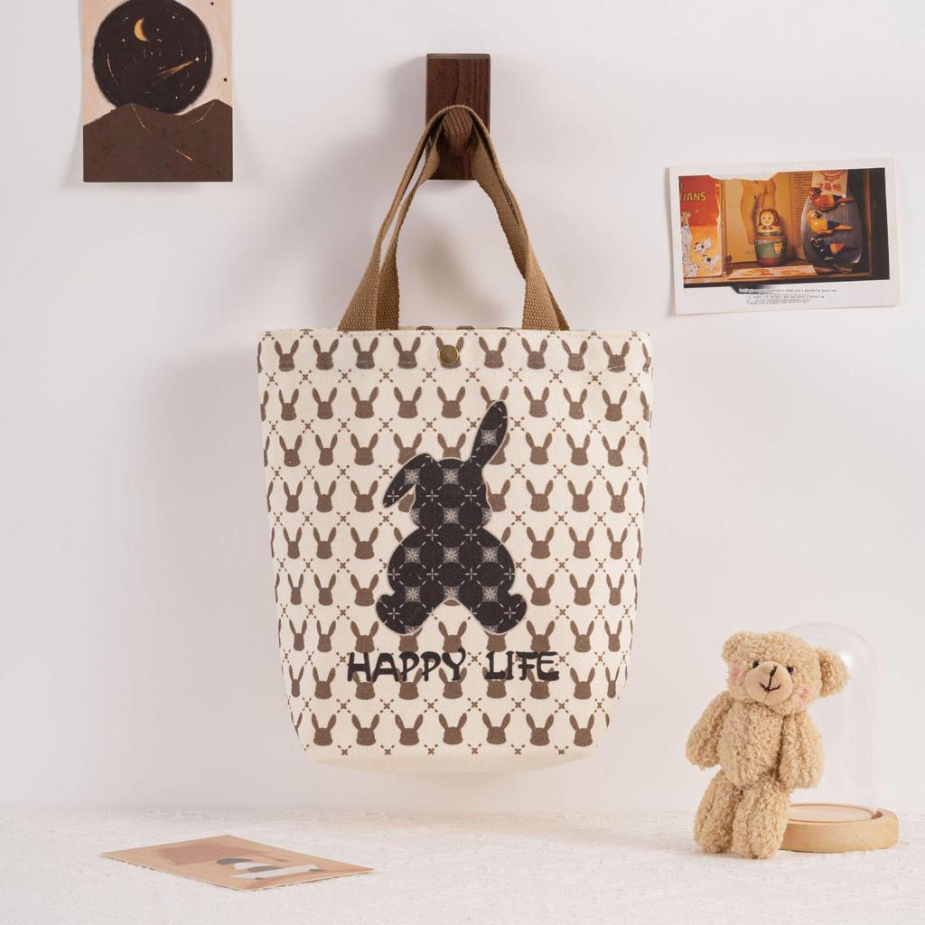 Retro Student Canvas Tote Bag - Waterproof, Tear-Resistant, Perfect Tutoring or Graduation Gift