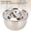 304 Stainless Steel Mixing Bowl with Lid Multipurpose Easy to Clean Seasoning Lard Oil Basin Container for Kitchen