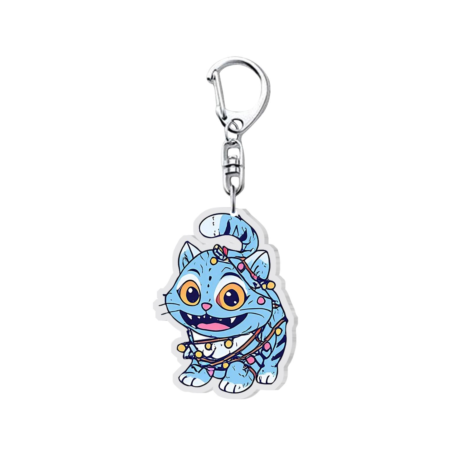 

2d Акриловый Брелок Подвеска Аксессуары, Подвесные Украшения, Автозапчасти, Украшение Интерьера Ключи. One Size