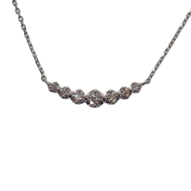 4℃  Necklace K18 white gold/diamond Women