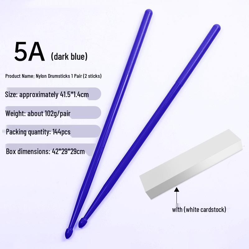 Farbige 5A Nylon-Schlagzeugstöcke für Jazz, Bühnenauftritte & Schlagzeug