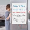 Magnetic Fridge White Board Paper,8" x 12" 2 Pack Small Dry Erase Board Kitchen Refrigerator Whiteboard for Family to-do List, I