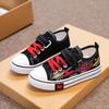 Boys Korean Breathable Cartoon Velcro Canvas Shoes Autumn Non Slip Soft Sole Casual Sneakers