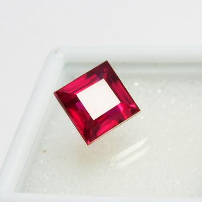 Natural Red Ruby Loose Gemstone 4.35 Ct Bloody Square Cut Flawless for Jewelry Making and Crafts