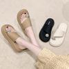 Set of toe cool slippers female 2025 new summer wear muffin thick sole heightening fairy shoes rhinestones with skirt sandals