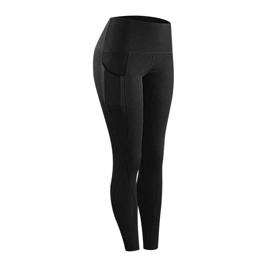 Women Workout Out Pocket Leggings Fitness Sports Running Yoga Athletic Pants