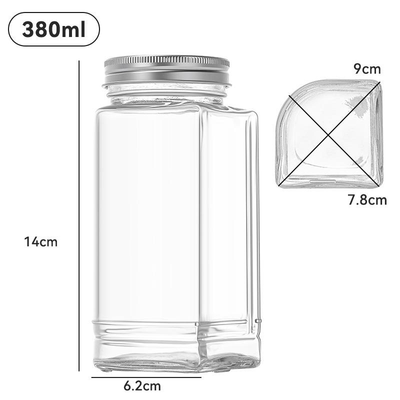 Popular Four-in-One Multifunctional Glass Storage Jars for Kitchen Seasonings