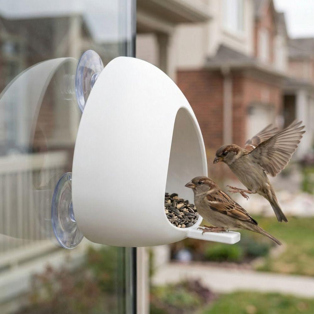 Detachable Hummingbird Feeder Suction Cup Bird Feeding Station Window Bird Feeder Balcony Windows