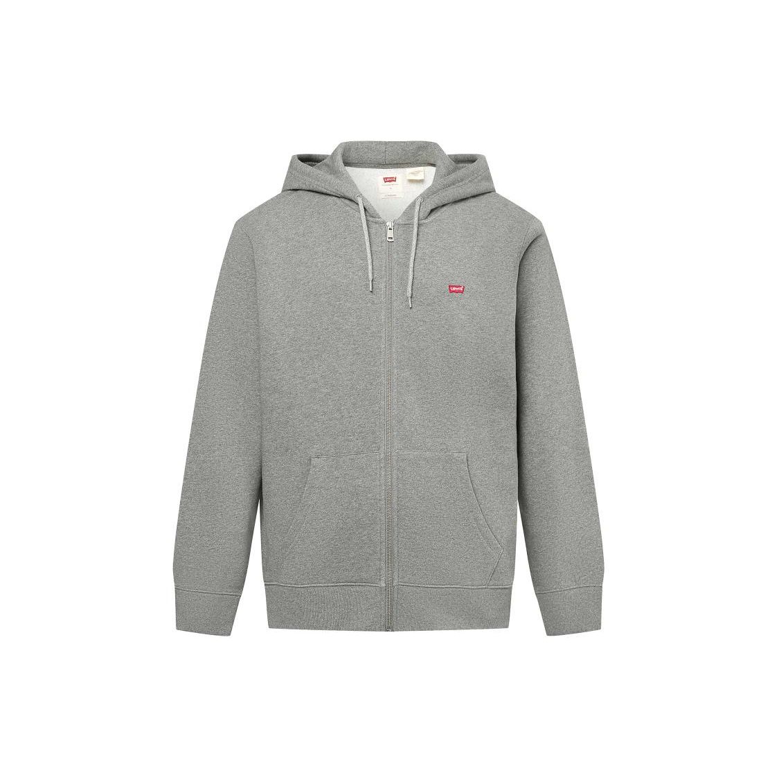 

Толстовка Levis FW23 однотонная с капюшоном на молнии с длинным рукавом мужская толстовка серая 34259-0000-0 XS