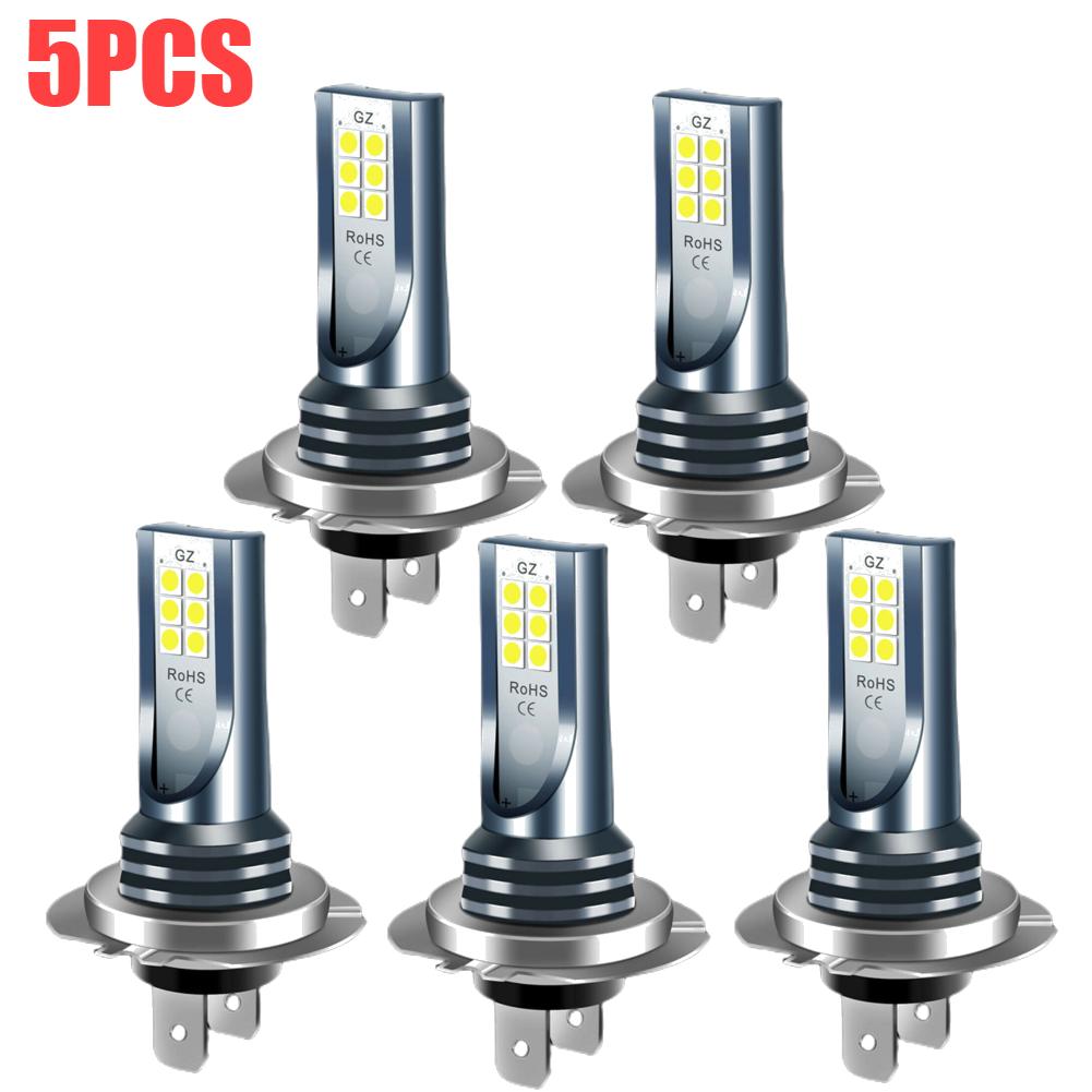 H7 LED Headlight Bulb 12V 24V Car Fog Light Bulb IP67 Waterproof LED Head Lamp Super Bright White 1000LM for Vehicle Accessories