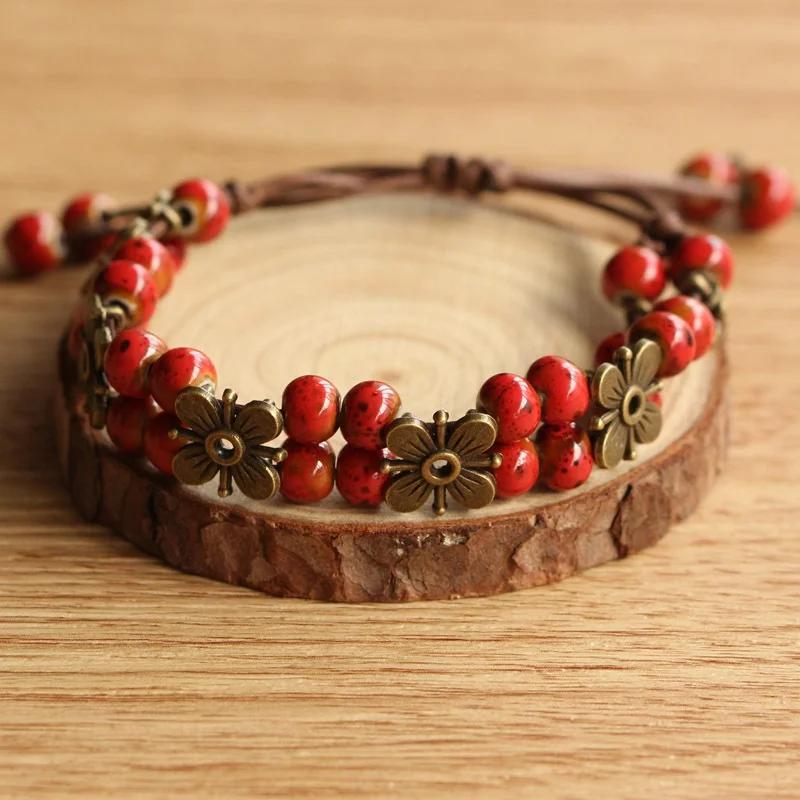 Fashion Small Flower Hand Catenary Sweet Sisters Chain Creative Birthday Gift Jewerly Accessories for Women Hand Decor Tools