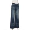 Retro Low-Waist Distressed Straight-Leg Jeans mit Katzenbart-Waschung