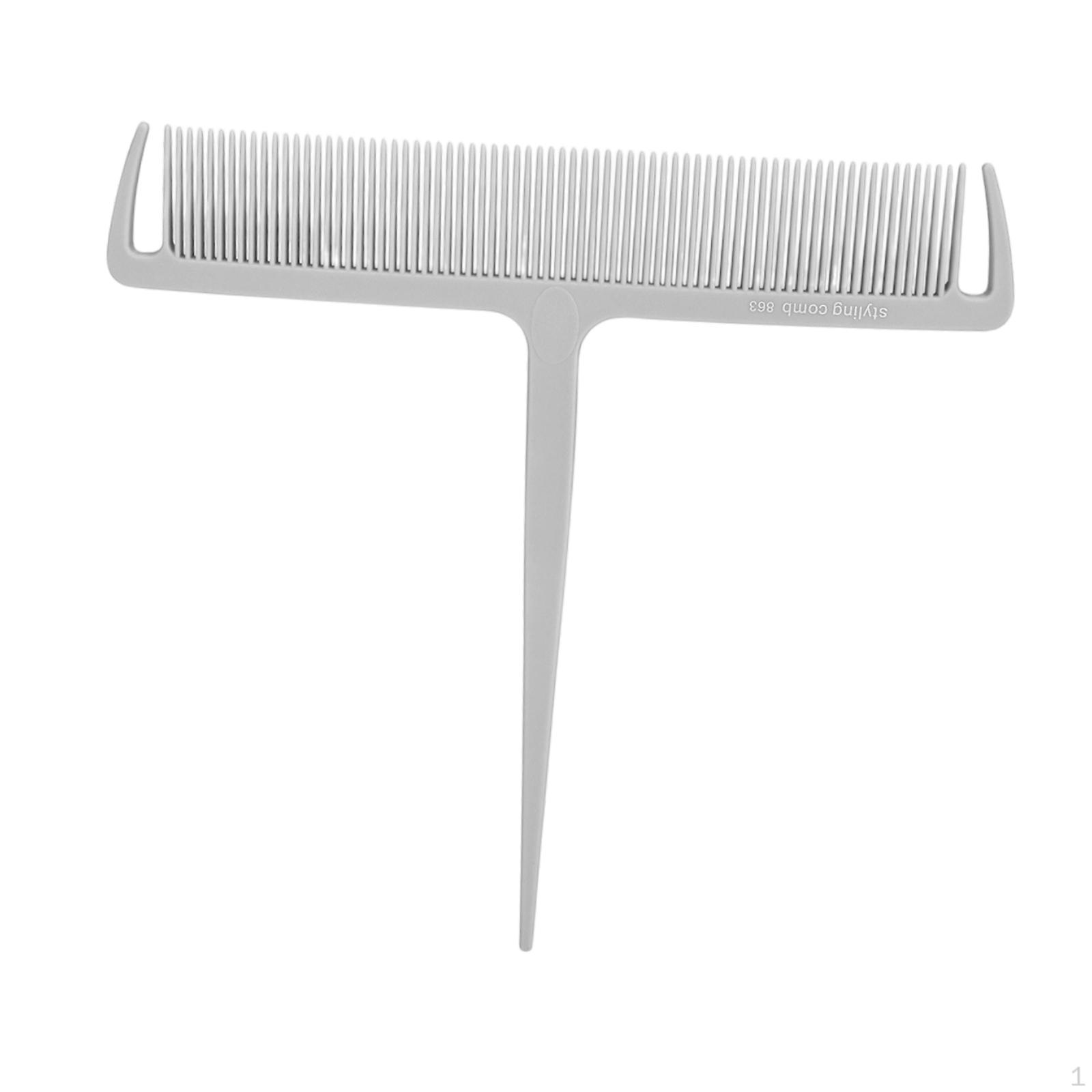 

Hair Coloring Comb, Hairdresser Styling Comb with Compact Shape, Made of White