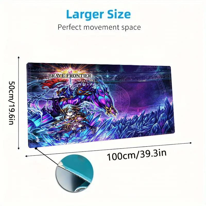 Brave Frontier Color Mouse Pad Large Gaming Table Cushion Non-slip Laptop Tablet Big Mousepad XXL Mat Mini PC Playmat With Lock edge