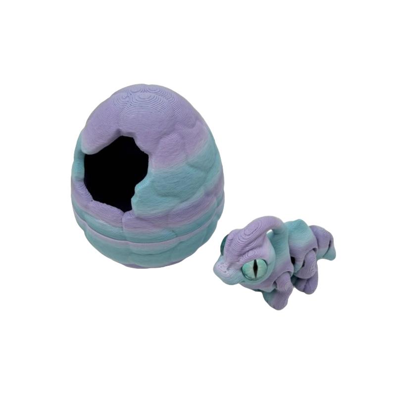 3D Printed Cracked Dinosaur Eggs Triceratops for Nursery Decoration StyleD
