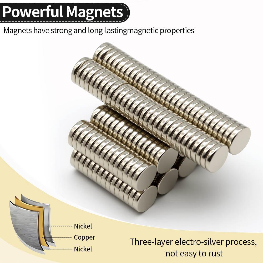 8x2mm Super Strong Neodymium Magnet N35 NdfeB Permanent Magnetic imanes Round Powerful Magnets Refrigerator Magnet