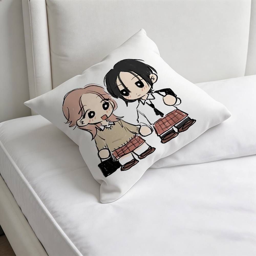 

Cute Comic tgswiiwagaa Decorative Square Pillow Cover Modern Cushion Case for Living Room Bedroom 30x30 cm