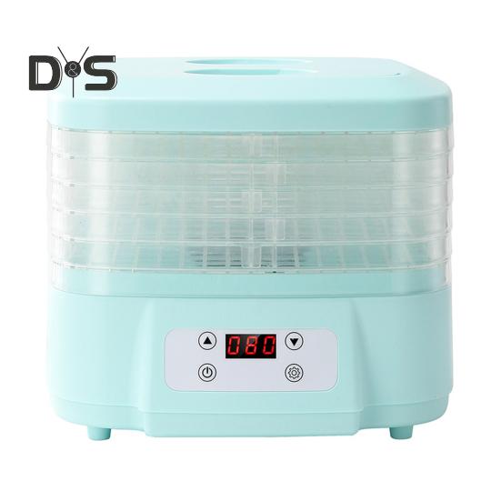 

Машина для сушки продуктов с воздушным потоком 360 градусов, 6 лотками, 24-часовой таймер, бесшумная работа, контроль температуры, сушилка для фруктов, мяса и овощей US Plug