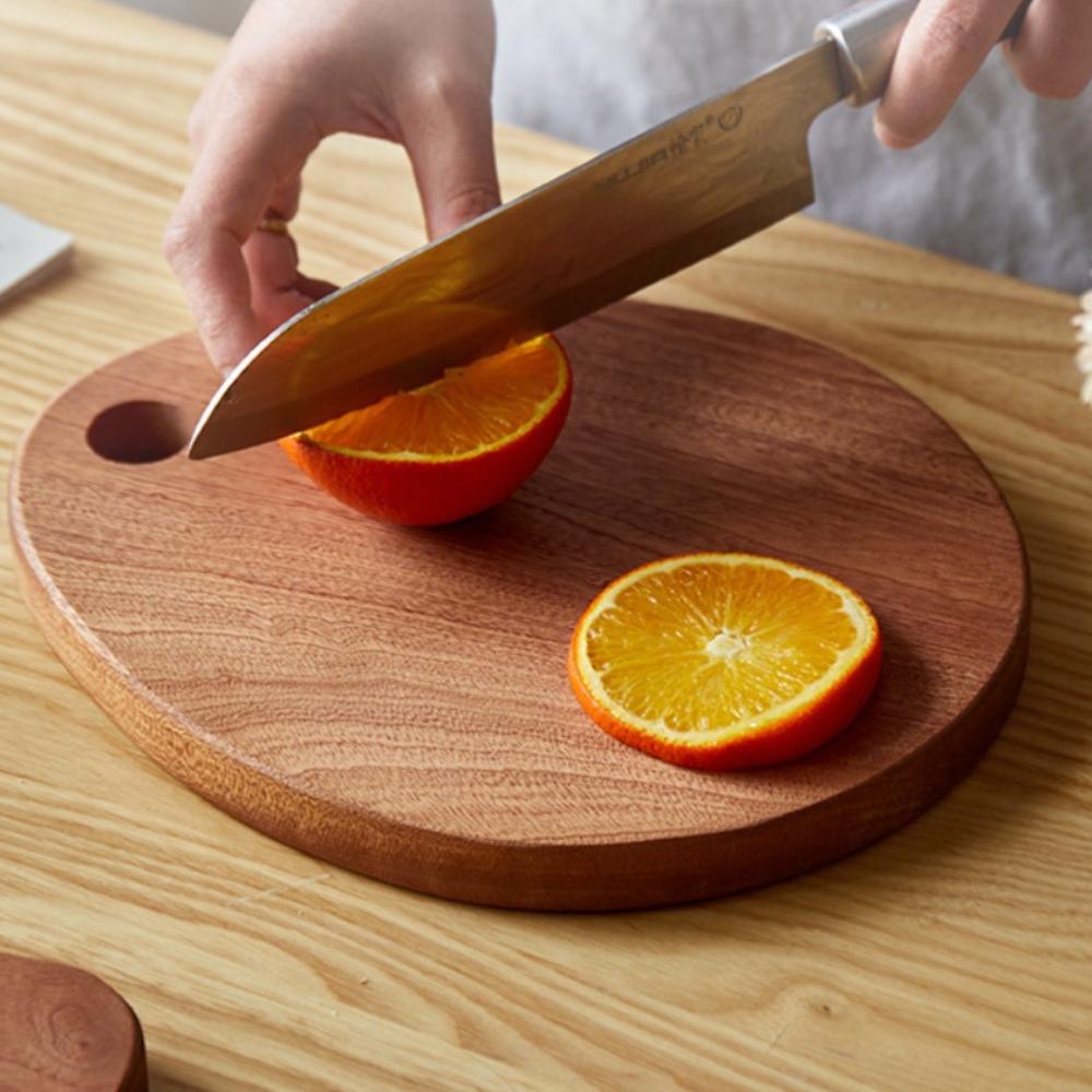 Solid Wood Anti-Mould Chopping Board Practical Baby Auxiliary Food Board Chopping Pad  Kitchen Use