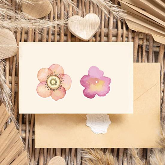 50 ks květinové nálepky Vodotěsné opakovaně použitelné nálepky na scrapbooking