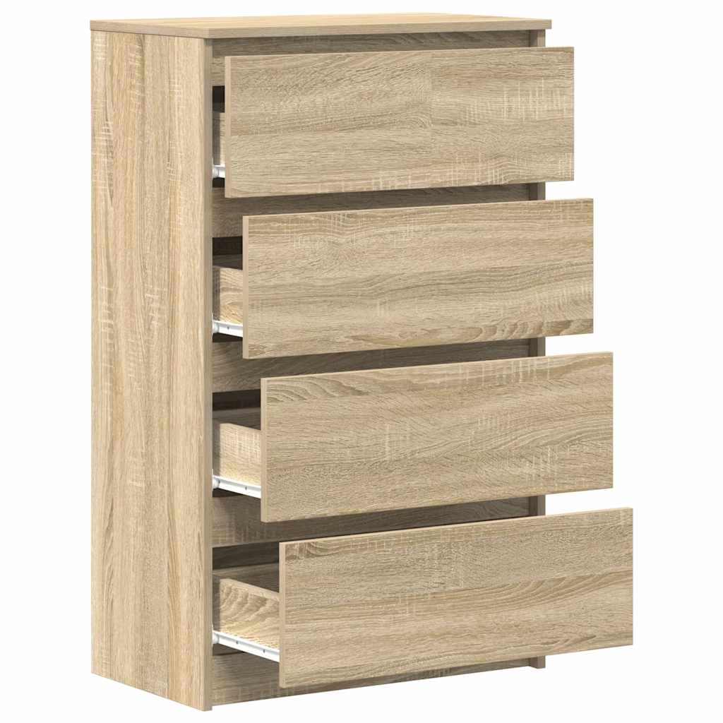 vidaXL Sideboard Sonoma-Eiche 60x35x98,5 cm Holzwerkstoff