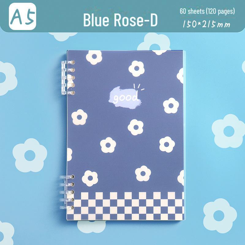 INS Farbverlauf Rouge Abnehmbarer A5/B5 Loseblattblock: Einfaches, universelles Studentennotizbuch