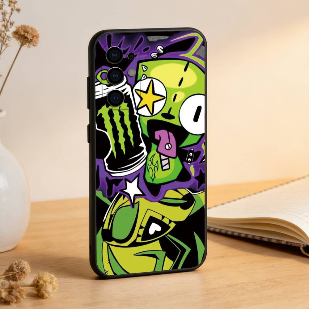 

Madness Invader Z-Zim Gir Phone Case Black Silicone Soft For Samsung S25,S24,S21,S22,S23,S30,Ultra,S20,Plus,Fe,Lite Samsung S24Plus