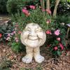 The Face Statue Planter Resin Funny Face Figurine Plant Pot Creative Art Spring Decorations Desktop Organizer  Garden Supplies L