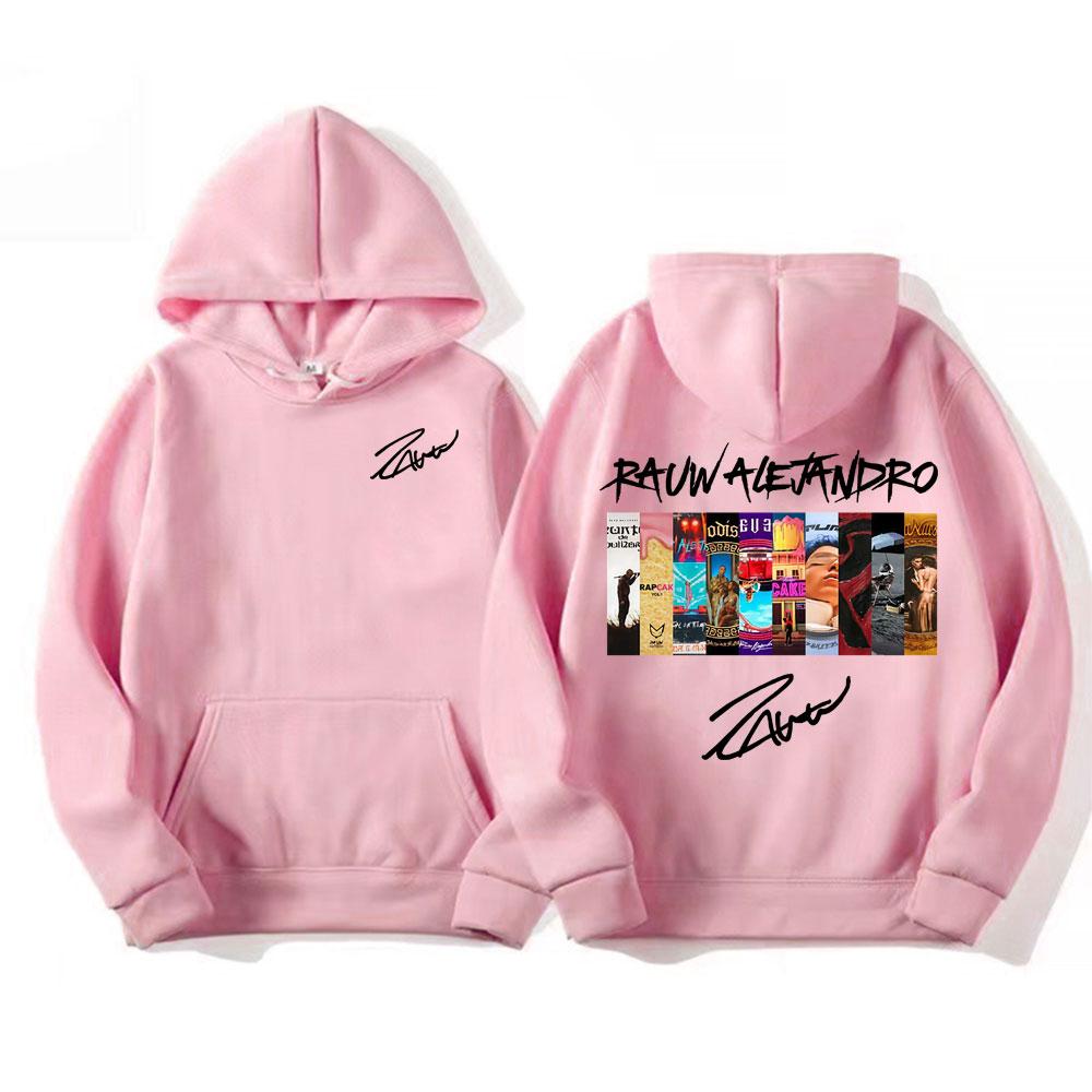 Rauw Alejandro Album Cover Print Hoodies Men's Clothing Fashion Hip Hop Street Sweatshirts Unisex Casual Fleece Oversized Hoodie