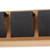 Bamboo Wooden Drop Earrings Ear Studs Display Rack Organizer 1 Slot White