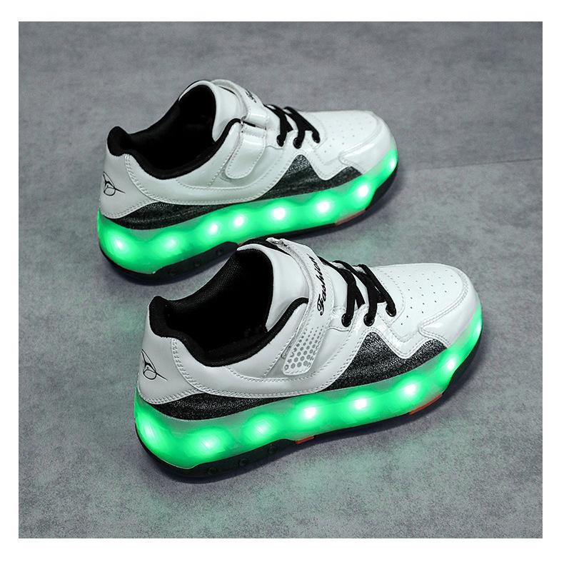 

Кроссовки-ролики Четырехколесные Без подсветки Студенческая версия 6-15 лет Мальчики Деформация Спортивная обувь Девочки Высокая ценность Зимние коньки 30