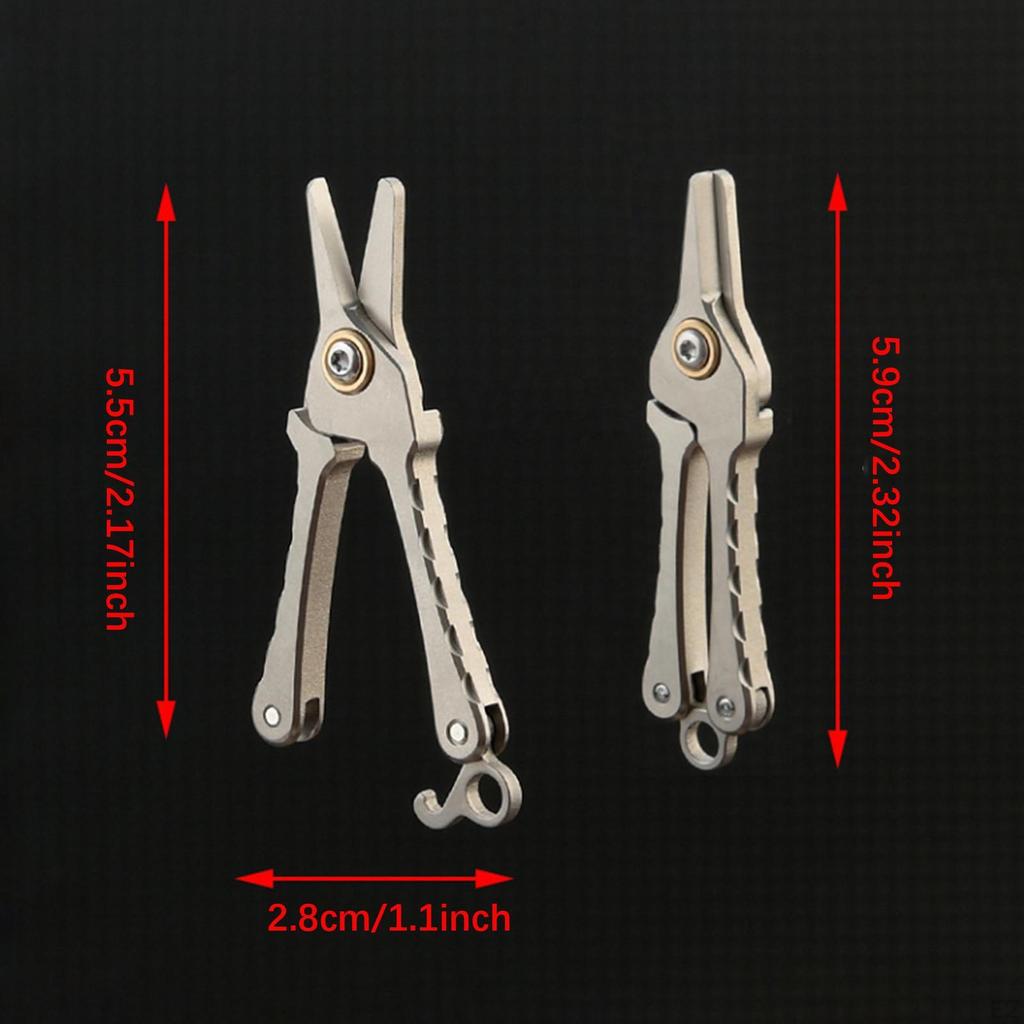 Mini Schere Hand Werkzeug Zubehör Vielseitige Tasche Größe mit Schlüssel Kette Reise für