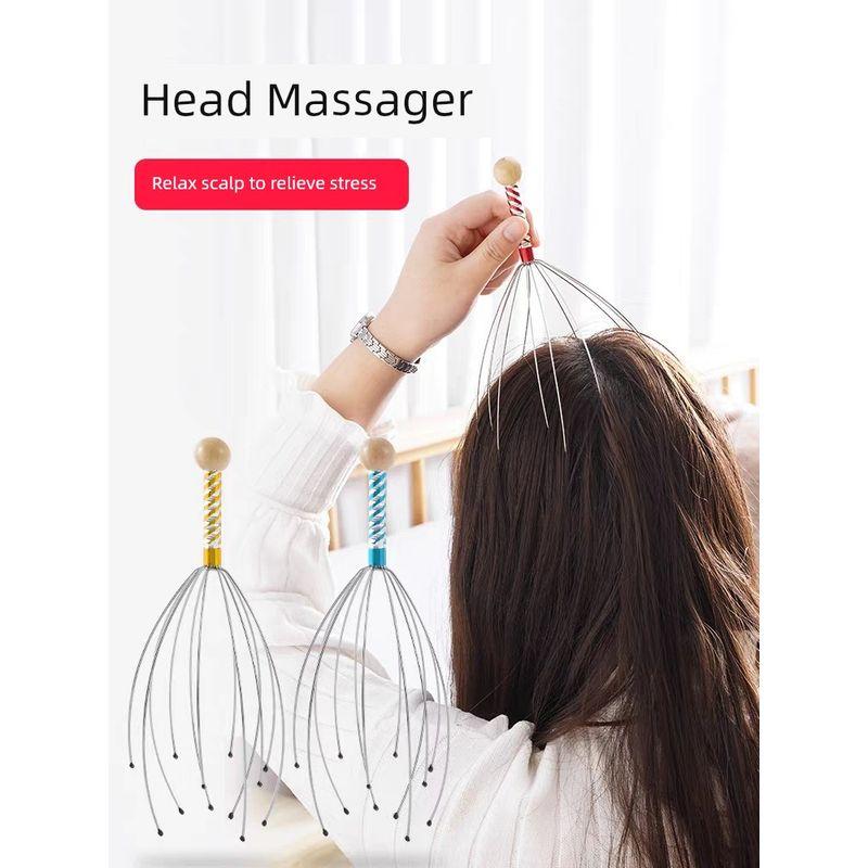 Soul Extractor Octopus Head Massager Soul Extraction Machine Scratching Scalp Itching Meridian Relaxation Decompression Artifact