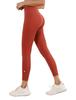 CHAMWEY Yoga Leggings with Cropped Compression Running Training Wear Women's High-Waisted Pockets, Sweat-Wicking, Quick-Drying, Stretch, Length,