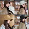 Spring Seasonal Wool Hat For Women With Overlarge Head Circumference And Sunproof Style